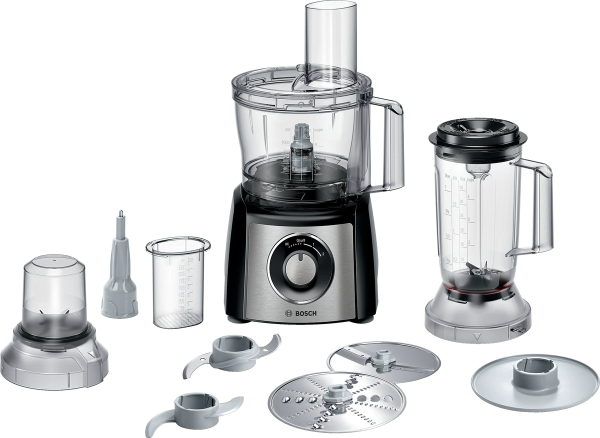 Bosch Bosch Procesador de alimentos MultiTalent 3 Plus 900 W Negro y Acero | MCM3PM386 · DEALBYTE · vista 2