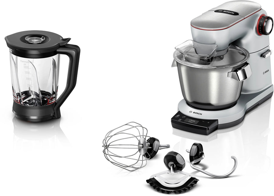 Bosch Serie 8 Robot de cocina con báscula OptiMUM 1600 W Plata y Negro | MUM9YX5S12