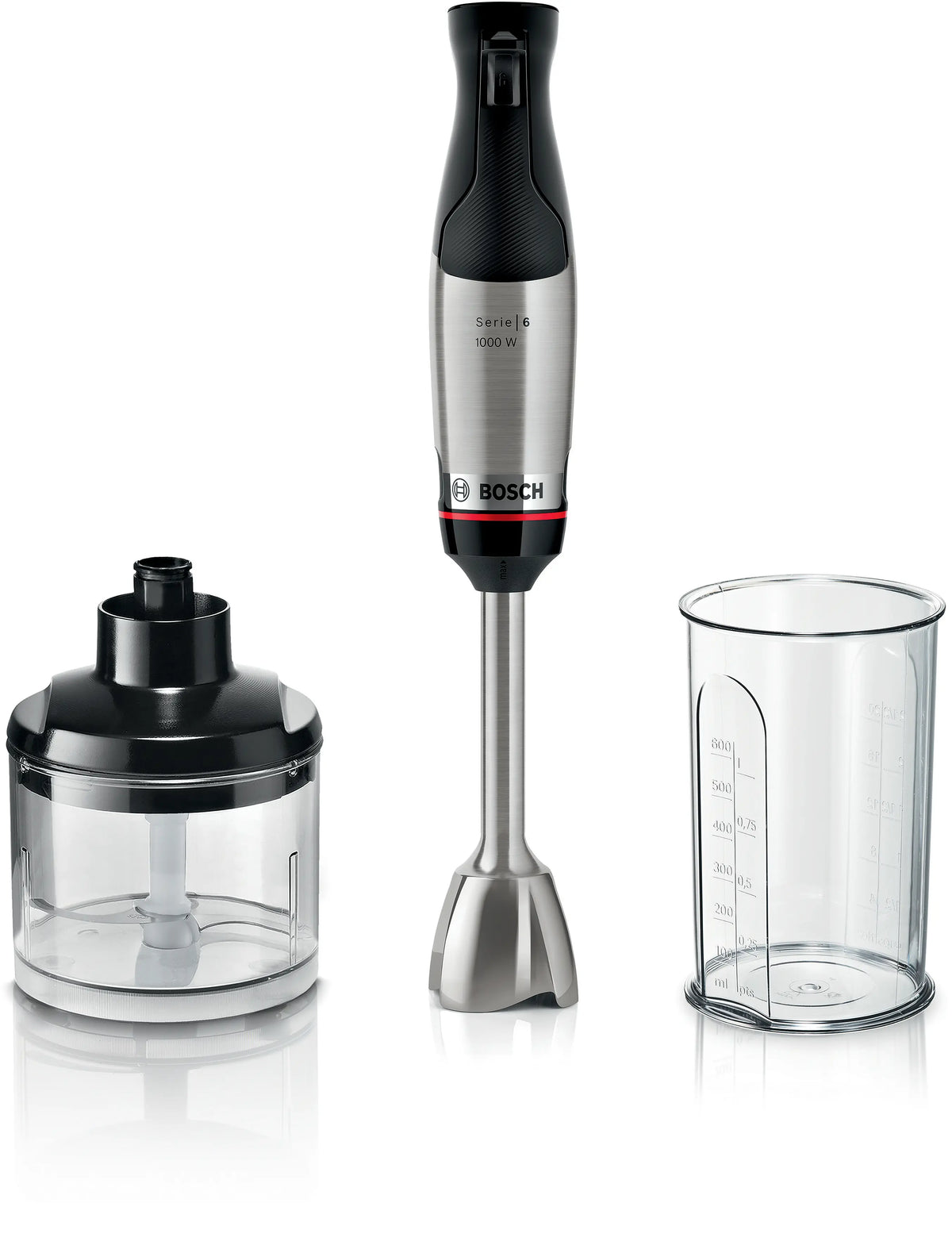 Bosch Bosch Serie 6 Batidora de mano ErgoMaster 1000 W Acero inoxidable | MSM6M620 · DEALBYTE · vista 2
