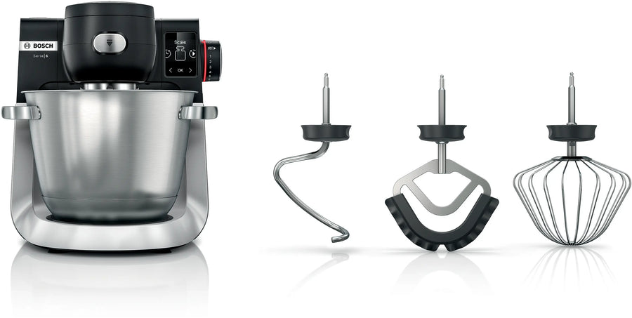 Bosch Serie 6 Robot de cocina con báscula 1600 W Negro y Acero | MUMS6ZS00