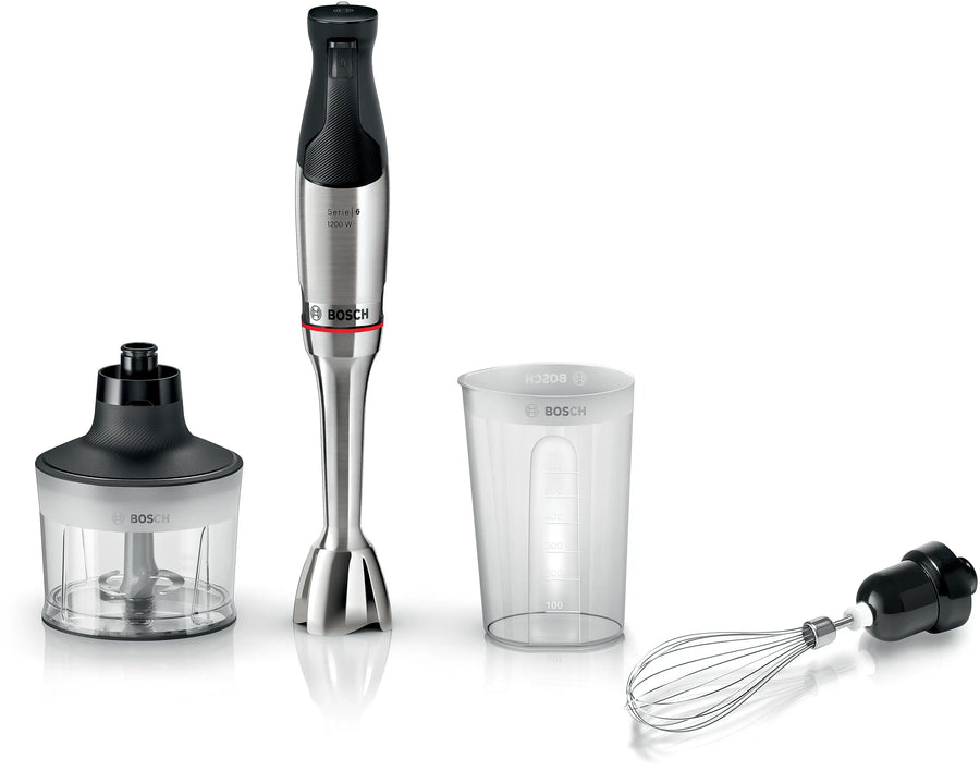 Bosch Serie 6 Batidora de mano ErgoMaster 1200 W Acero inoxidable | MSM6M831