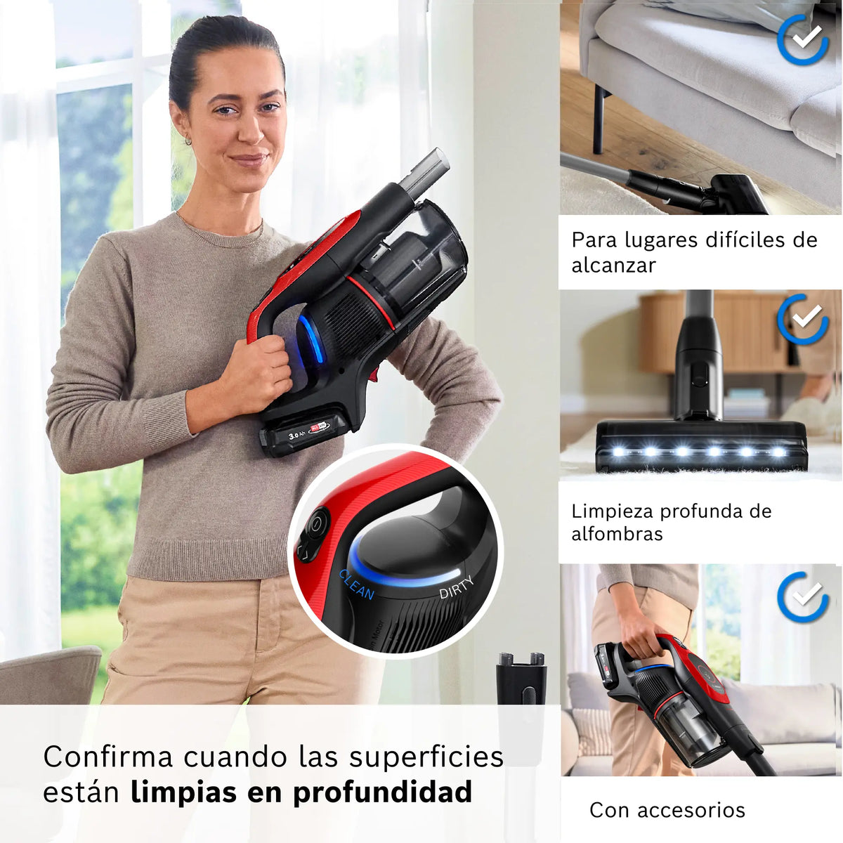 Bosch Bosch Aspiradora sin cable Unlimited 9 ProAnimal Rojo | BBS931PET · DEALBYTE · vista 2