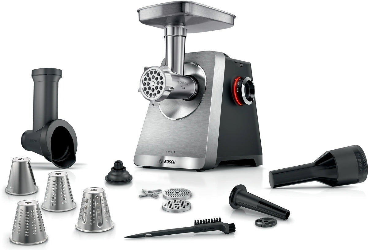 Bosch Bosch Serie 8 Picador de carne MultiPower 2500 W Acero inoxidable | MFWS840M · DEALBYTE · vista 1