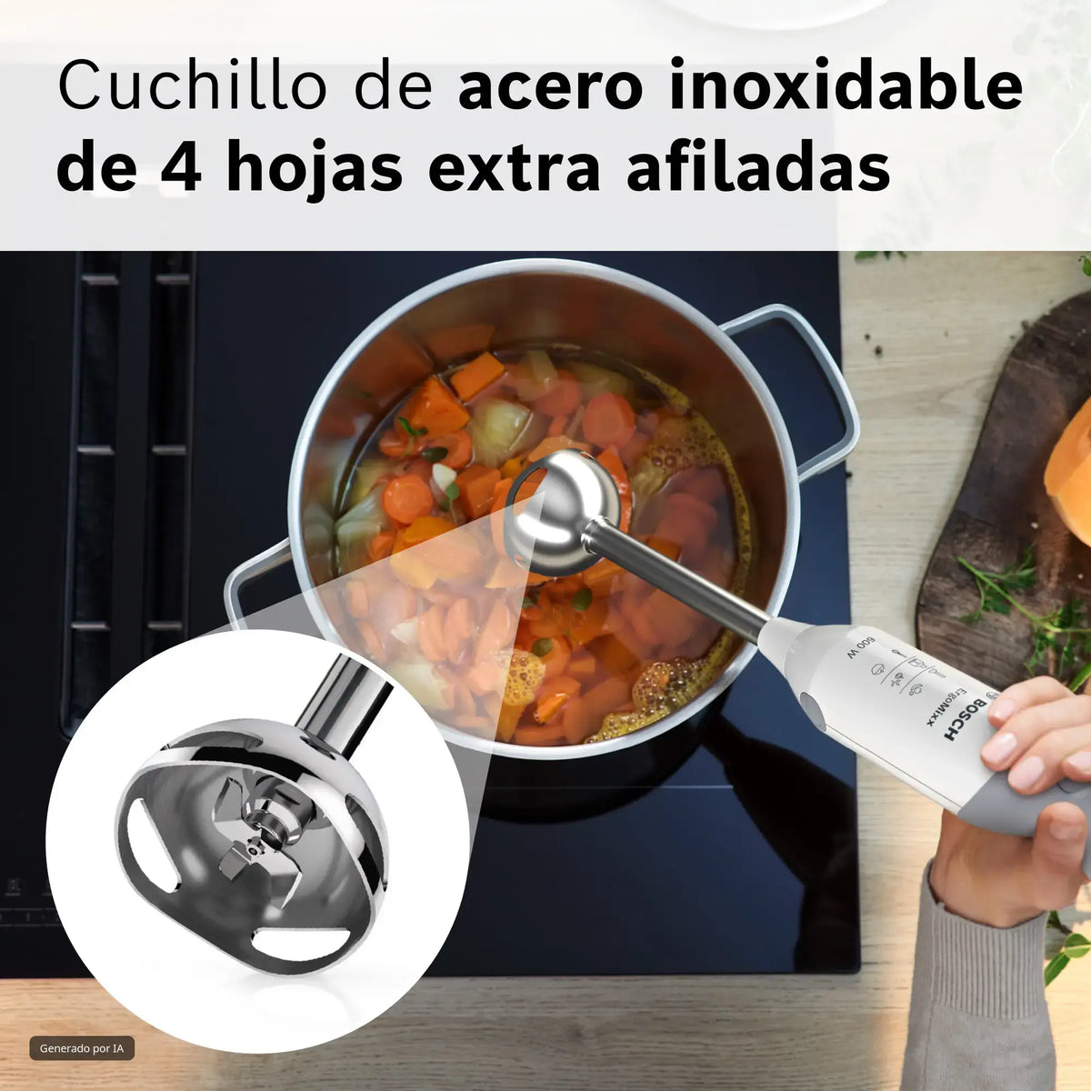 Bosch Bosch Batidora de mano ErgoMixx 600 W Blanco | MSM66110 · DEALBYTE · vista 4