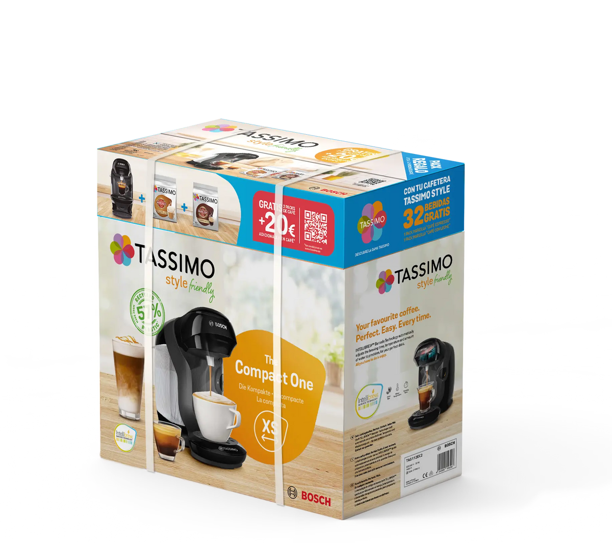 Bosch Bosch Cafetera multibebida TASSIMO STYLE friendly | TAS112E · DEALBYTE · vista 1