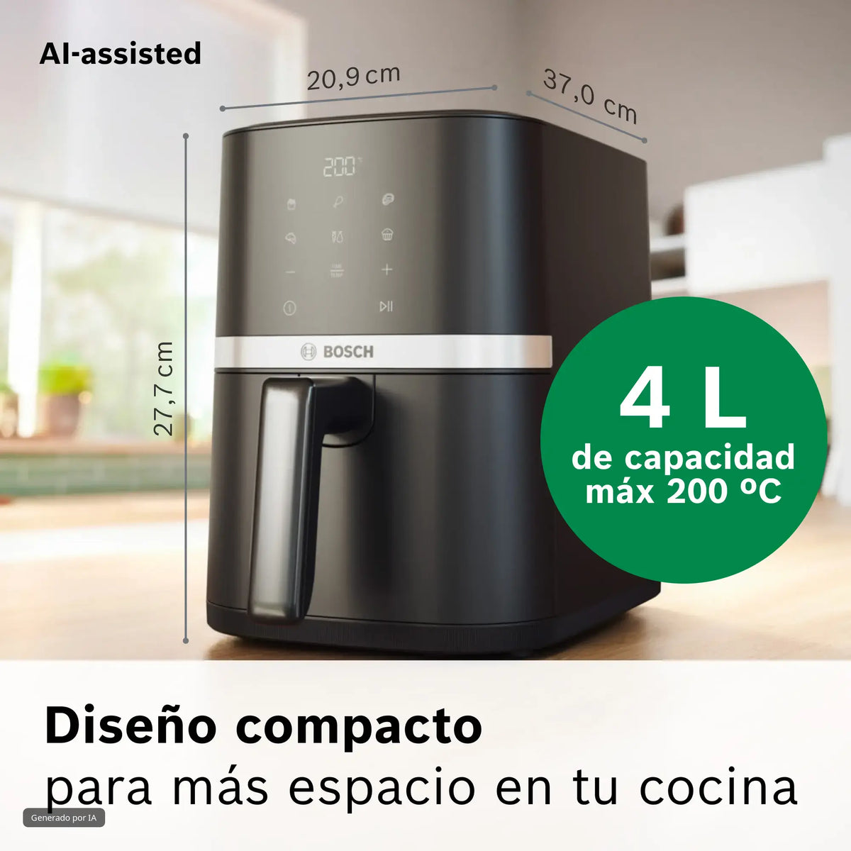 Bosch Bosch Serie 2 Freidora de aire Negro | MAF24AB0 · DEALBYTE · vista 3