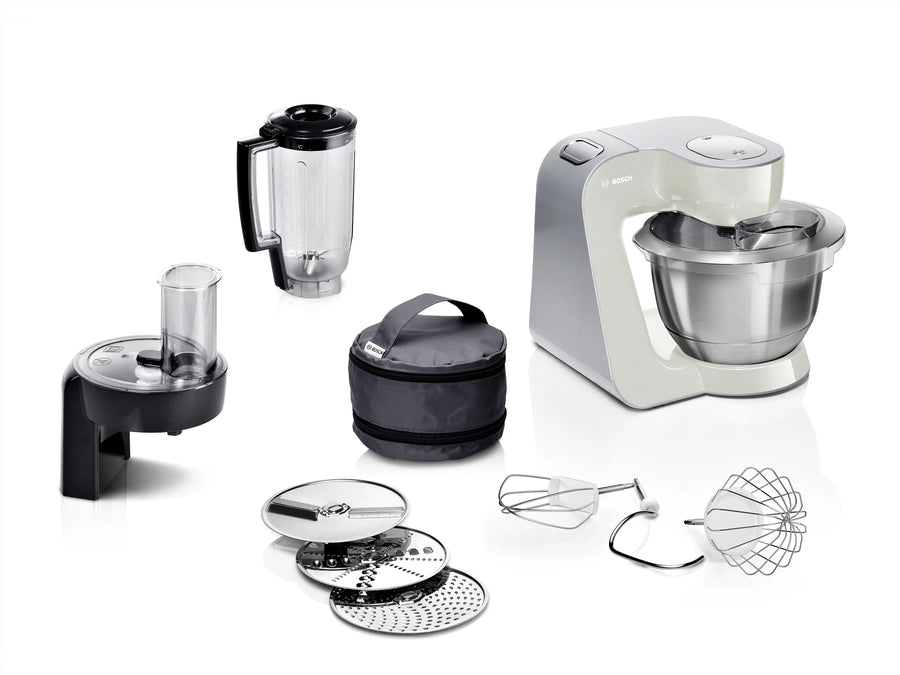 Bosch Serie 4 Robot de cocina MUM 5 1000 W Acero y Plateado | MUM58L20