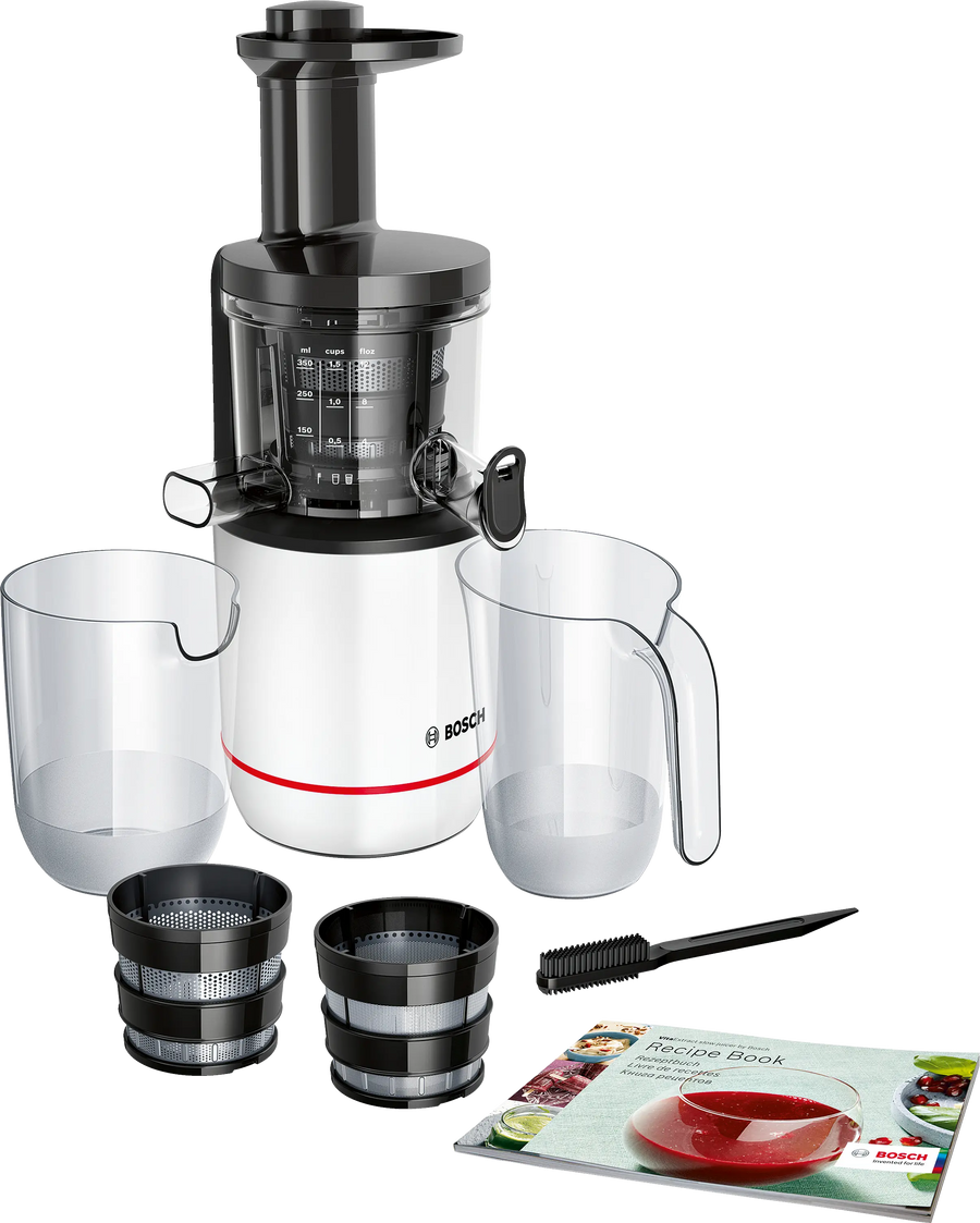 Bosch Extractor de jugos lento VitaExtract 150 W Blanco y Negro | MESM500W