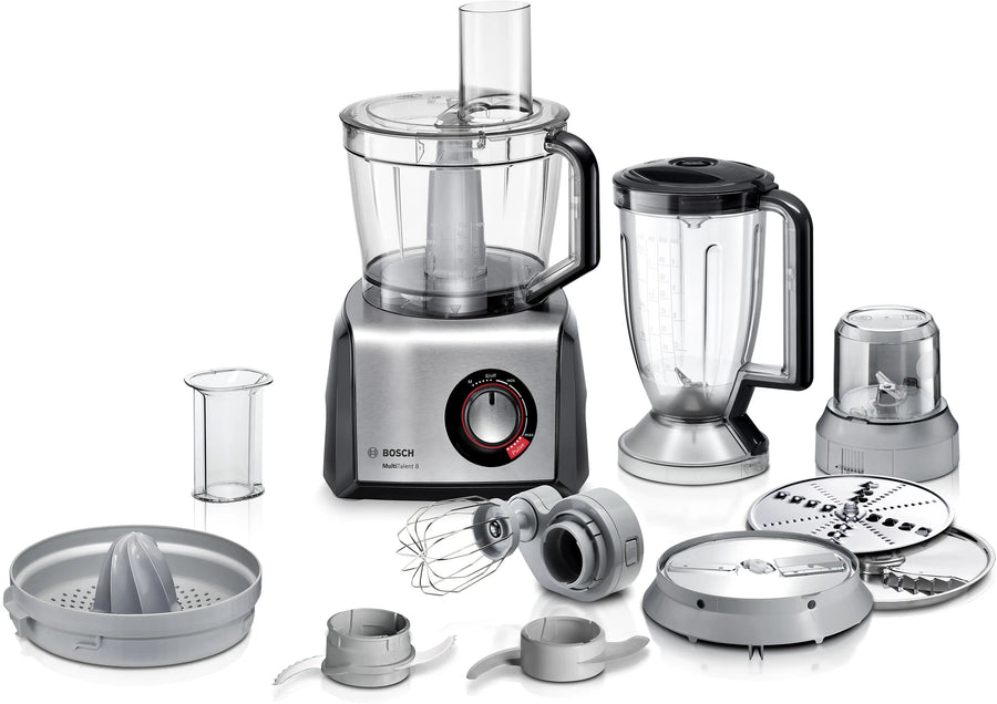 Bosch Procesador de alimentos MultiTalent 8 1250 W Negro y Acero | MC812M844