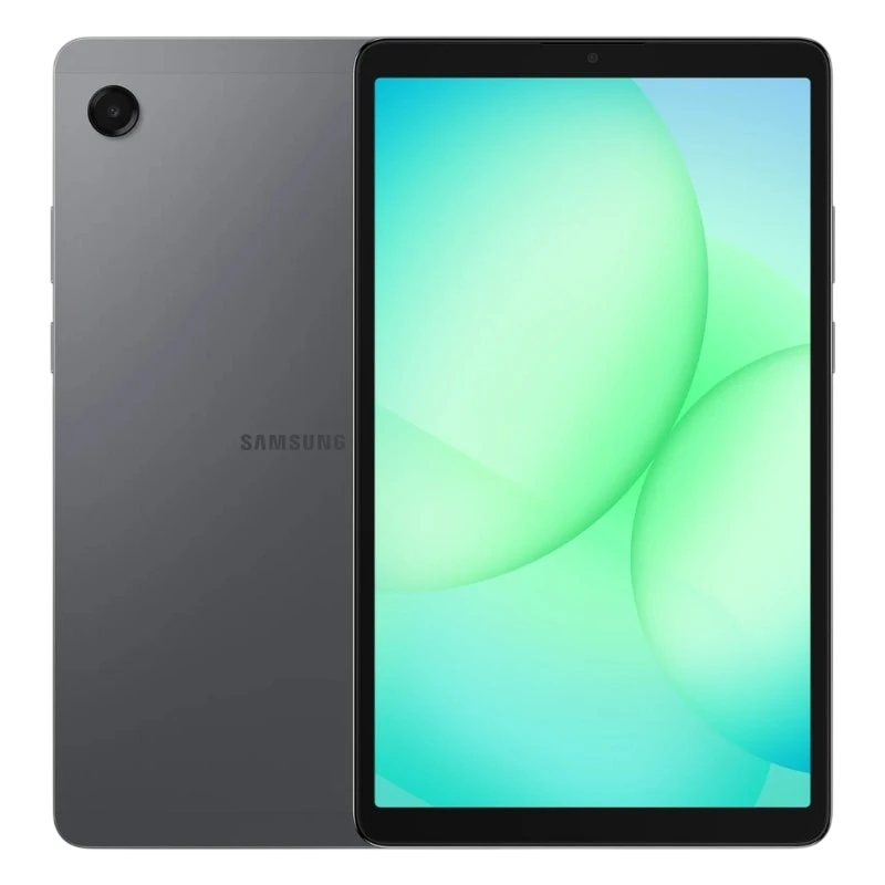 Tablet Samsung Galaxy Tab A11 8,7 gris con pantalla amplia de marcos delgados, cámara trasera única, frontal centrada y