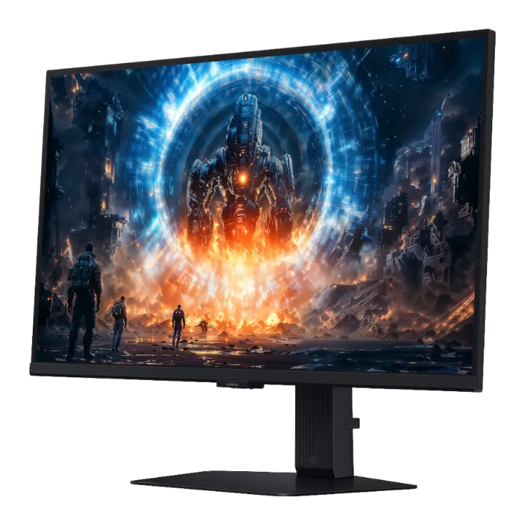 Vista a 45 grados del Samsung Odyssey G6 G60F