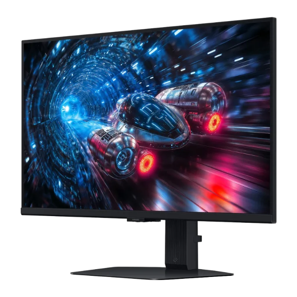 Vista a 45 grados del Samsung Odyssey G7 G70F