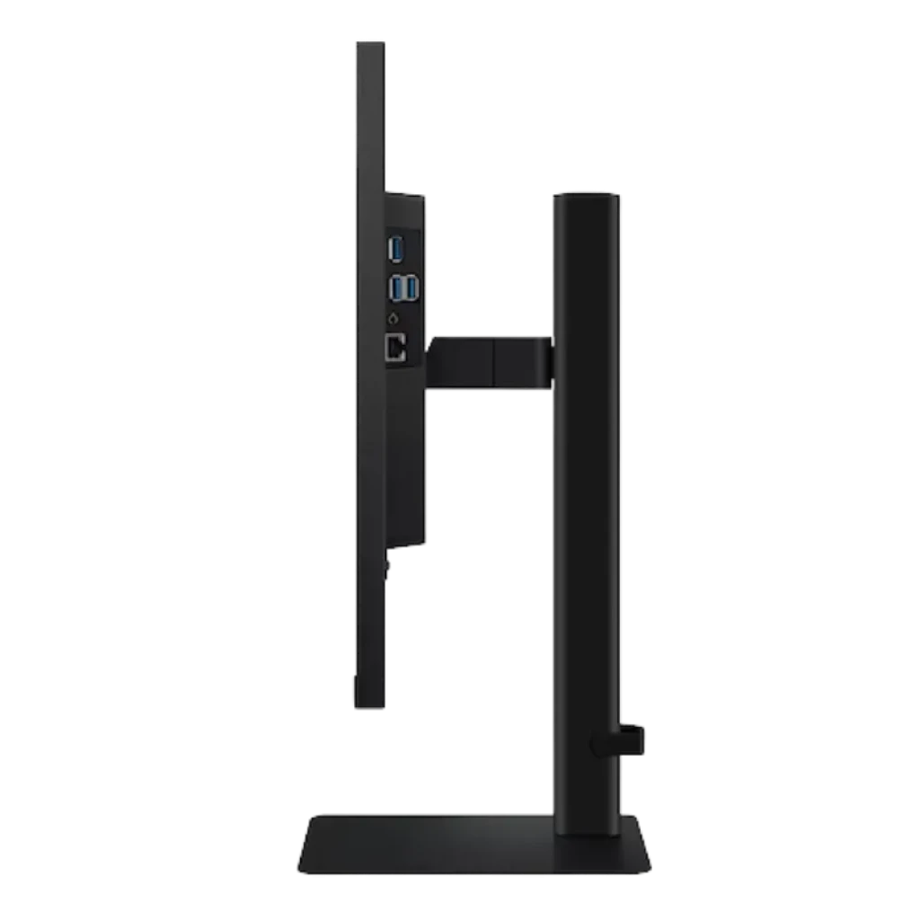 Vista de perfil del monitor Samsung ViewFinity S6 S27D604UAU
