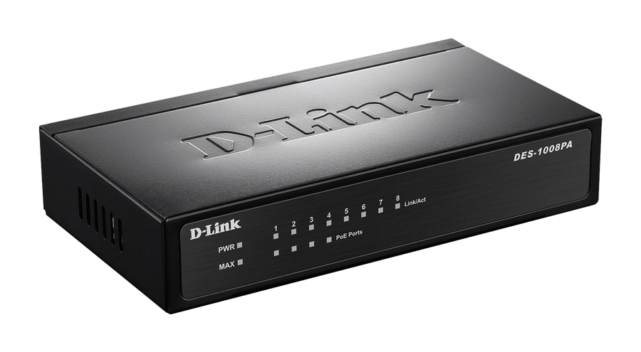 D-Link DES-1008PA | Switch PoE sin gestión