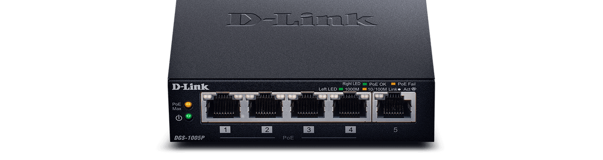 D-Link D-Link DGS-1005P | Switch PoE sin gestión · DEALBYTE · vista 4
