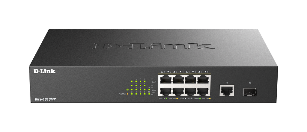 D-Link D-Link DGS-1010MP | Switch PoE sin gestión · DEALBYTE · vista 1