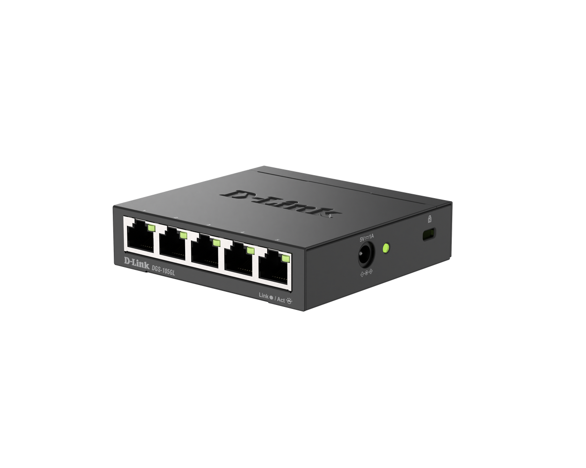 D-Link D-Link DGS-105GL | Switch Gigabit sin gestión · DEALBYTE · vista 3