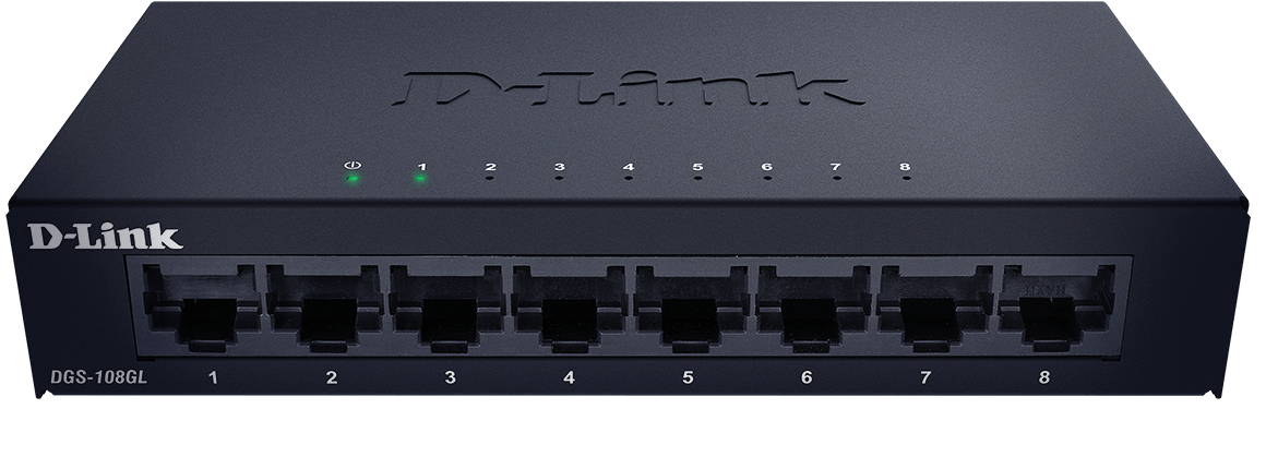 D-Link D-Link DGS-108 | Switch Gigabit sin gestión · DEALBYTE · vista 4