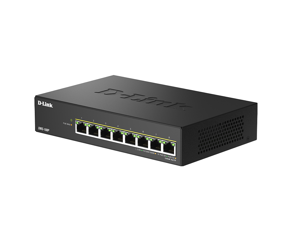 D-Link D-Link DMS-108 | Switch Ethernet sin gestión · DEALBYTE · vista 3