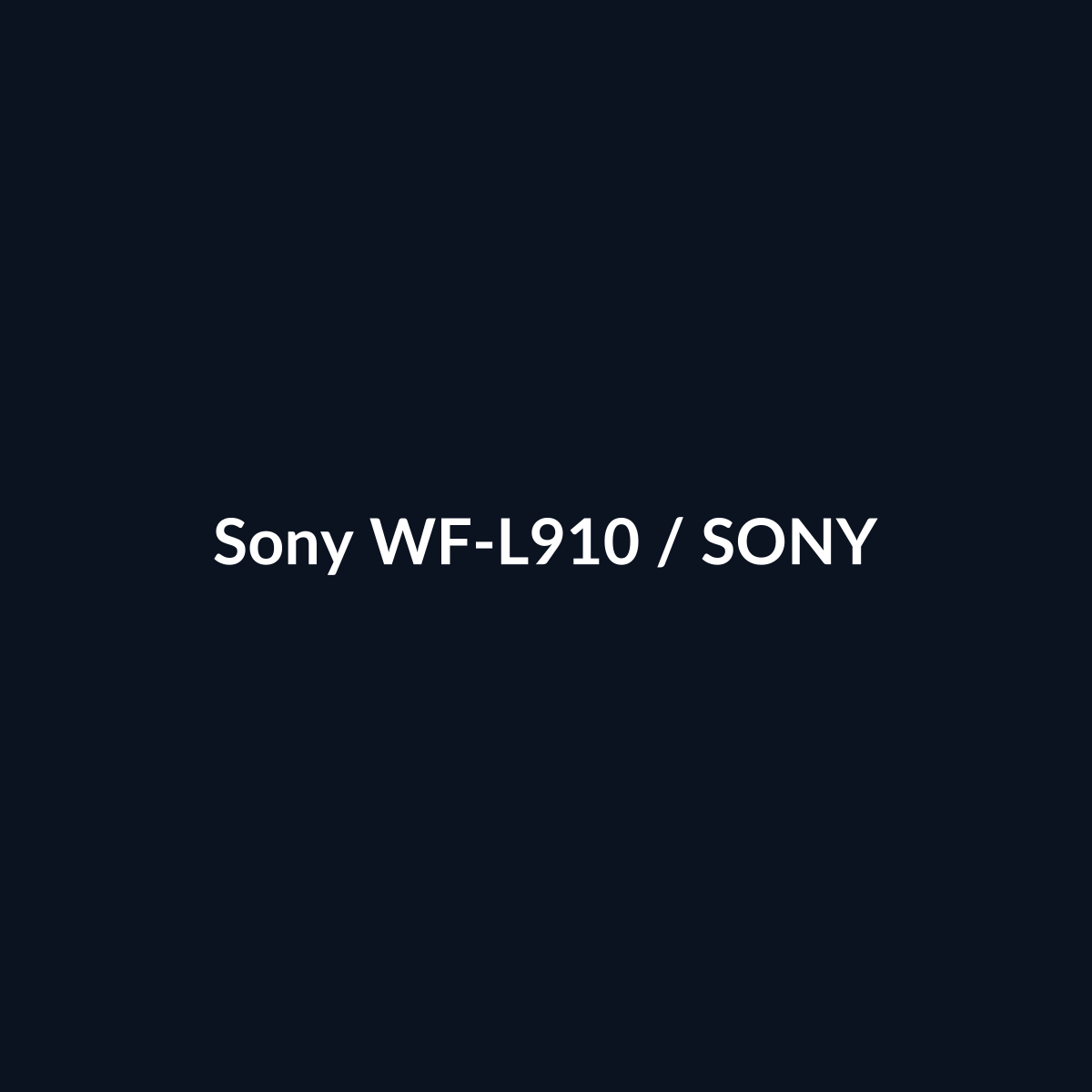 Sony WF-L910 - Sony - DEALBYTE