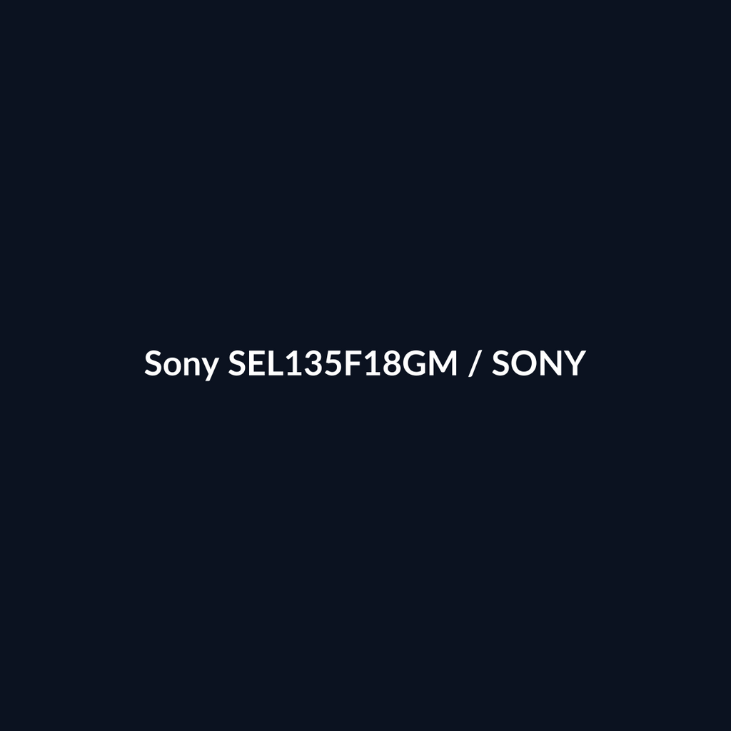 Sony SEL135F18GM - Sony - DEALBYTE