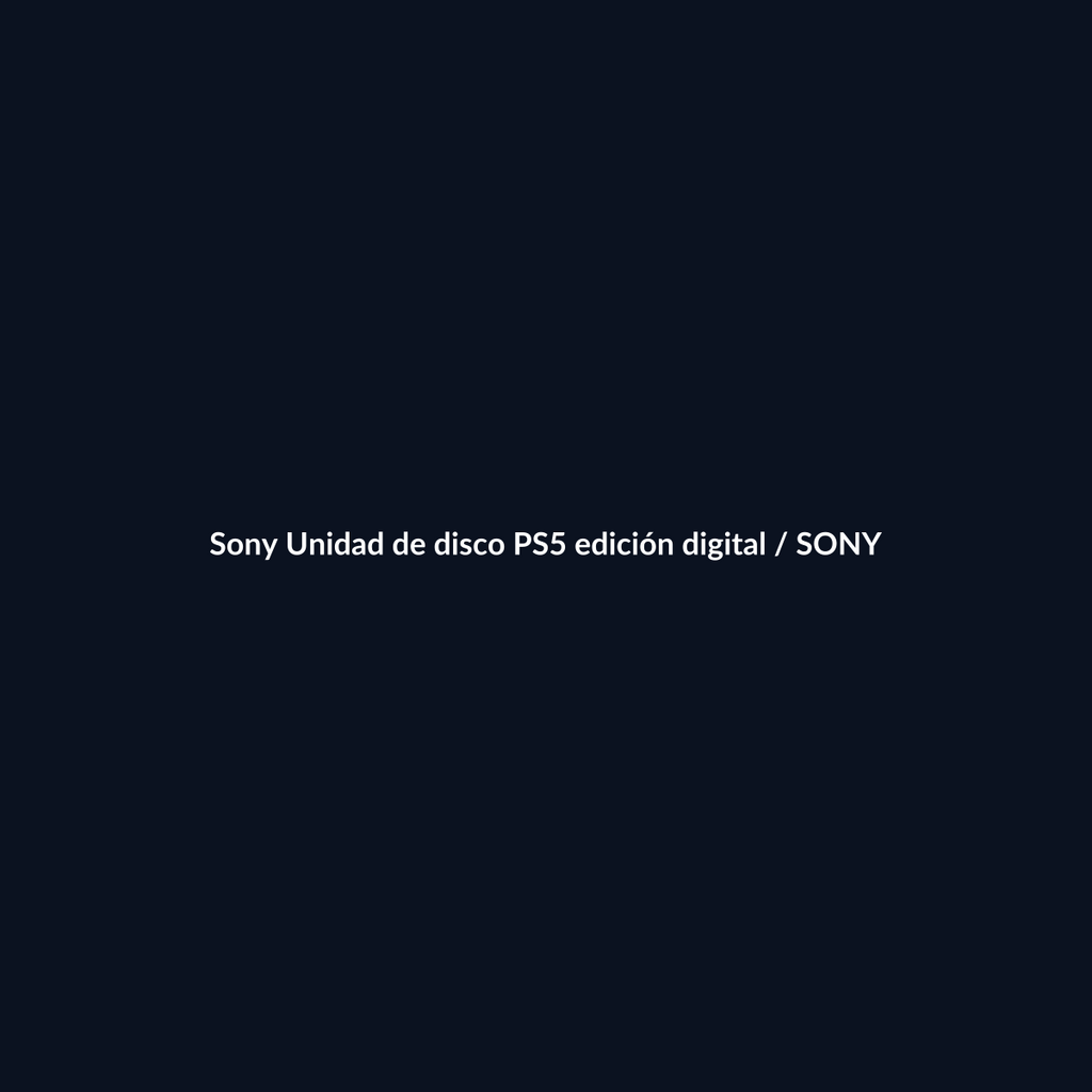 Sony Unidad de disco PS5 edición digital - Sony - DEALBYTE