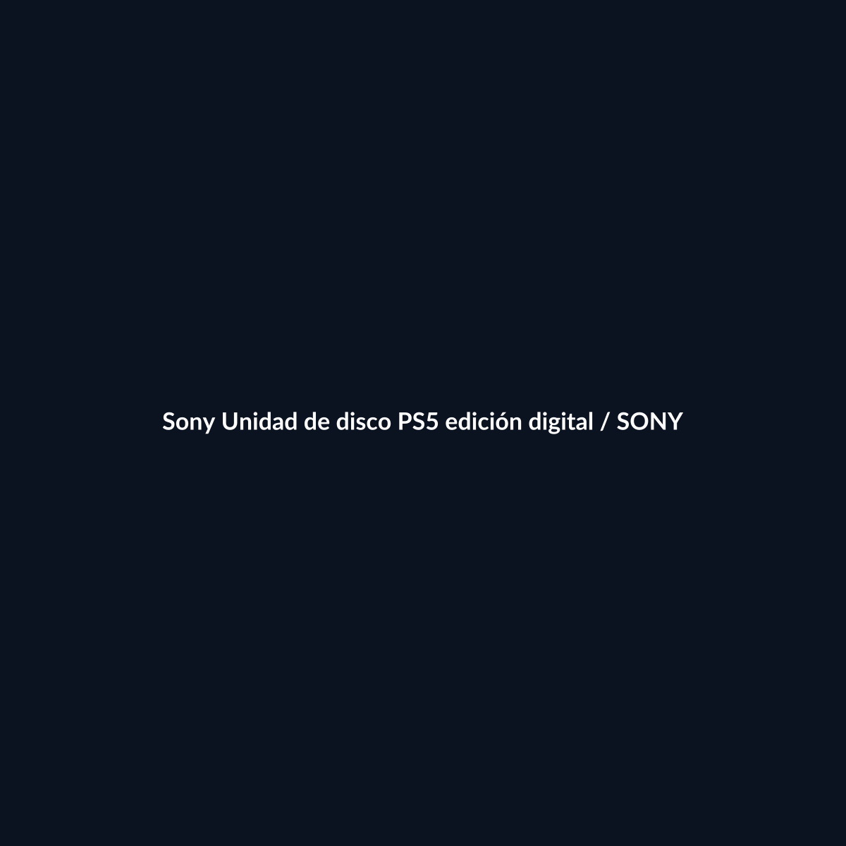 Sony Unidad de disco PS5 edición digital - Sony - DEALBYTE