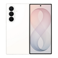 Samsung Galaxy Z Fold8 Ultra 5G 256GB Crema, vista frontal y trasera: plegable abierto, módulo de 3 cámaras y pantalla con