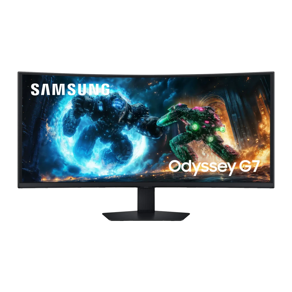 Monitor Samsung Odyssey G7 G75F curvo 40 pulgadas VA 1000R, pantalla ultraancha WUHD 5120x2160, 180Hz, biseles delgados y