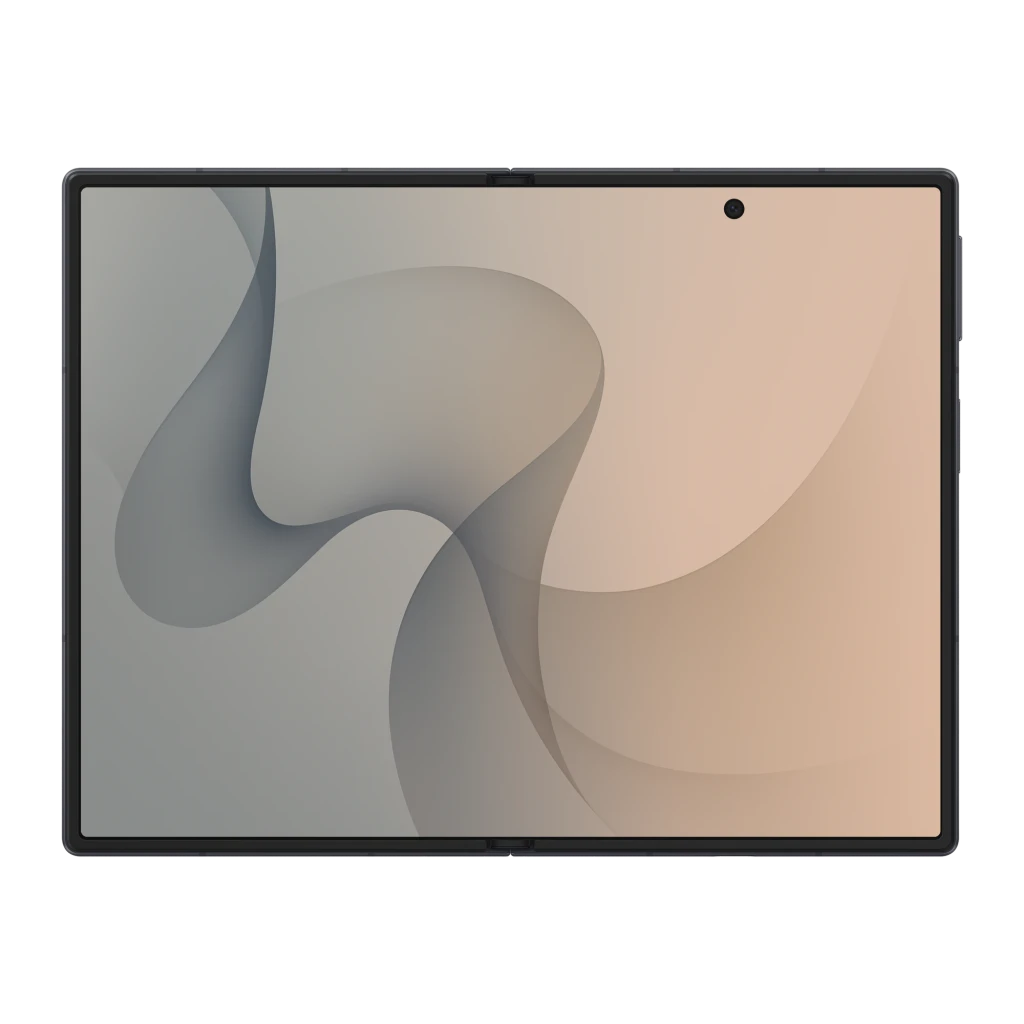 Samsung Galaxy Z Fold8 512GB Grafito, vista frontal: pantalla interior desplegada con cámara perforada superior derecha