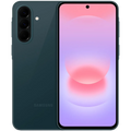 Samsung Galaxy A37 5G verde con pantalla completa y perforación central, triple cámara trasera alineada verticalmente y