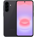 Samsung Galaxy A37 5G negro con triple cámara trasera vertical, pantalla de 6.6 pulgadas con biseles finos y orificio